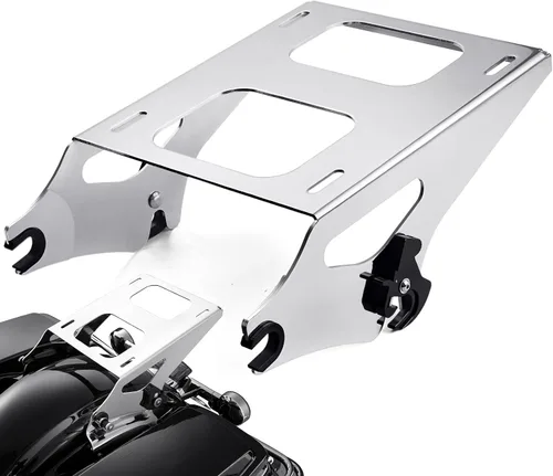 Vista 7 de PBYMT Montura de Paquete de Viaje Más Gruesa para Portaequipajes Desmontable Compatible con Harley Davidson Touring Street Glide Road King Electra