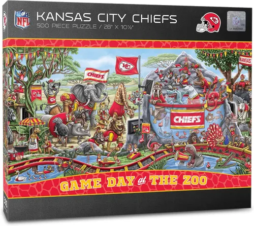 Vista 13 de YouTheFan - Rompecabezas NFL Game Day at The Zoo, 500 piezas