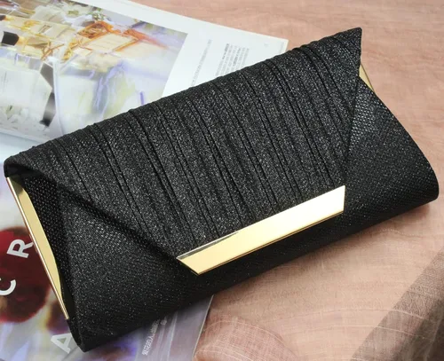 Vista 2 de Clutch Purse Handbag for WomenEnvelope Evening Bags With Detachable Chain for Wedding and Party