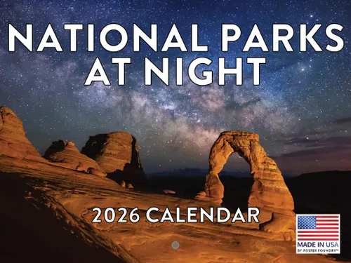 Vista 22 de Calendario mensual de pared de regalos de Parques Nacionales 2025, 12 meses Fabricado en EE.UU.