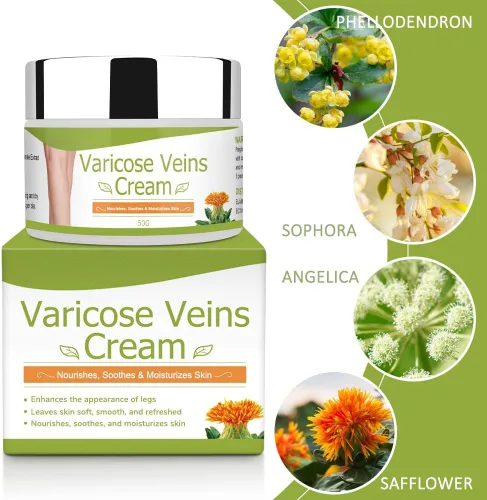 Vista 8 de Crema para venas varicosas, crema corporal, crema natural y pura para venas varicosas para piernas elimina las venas varicosas y las arañas