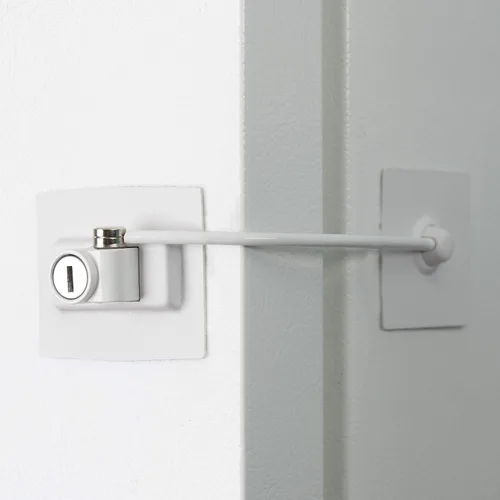 Vista 9 de Paquete de 2 cerraduras para refrigerador Guardianite Premium con cerradura con llave incorporada (paquete de 2, negro)