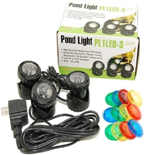 Vista 8 de Jebao Luz LED sumergible para estanque, juego de 1