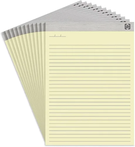 Vista 15 de TRU RED Staples TR57363 Bloc de notas, 8.5 x 11.75 pulgadas, rayas anchas, pasteles, 50 hojas/bloc