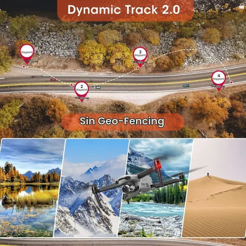 Vista 6 de Autel Robotics EVO 2 Pro V3: 2025 Son-y 1" CMOS y video HDR 6K, algoritmo de luz de luna 2.0, ISO máximo 44000, DNG de 12 bits, controlador