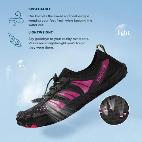Vista 5 de Zapatos de agua para mujeres hombres zapatos de playa para mujeres zapatos de natación zapatos de piscina zapatos de río zapatos de secado rápido