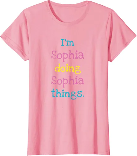 Vista 11 de Sophia - Camiseta con texto personalizado para niñas