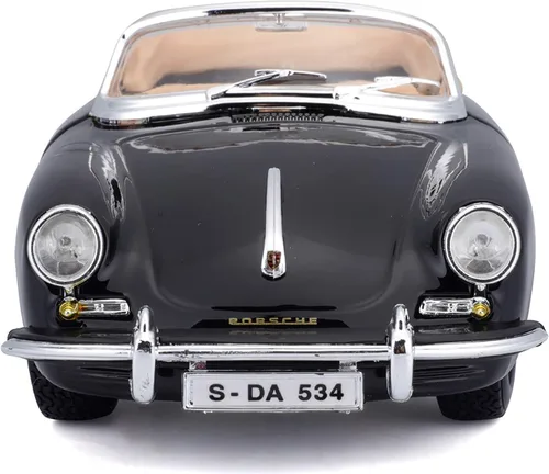 Vista 2 de Bburago 2011 Bijoux Escala 1:24 Negro Porsche 356B Cabriolet (1961)