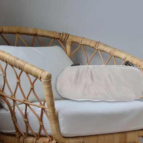 Vista 4 de Operitacx Almohadillas flexibles para reposabrazos de oficina y hogar, fundas de espuma viscoelástica para reposabrazos, almohada para sillas