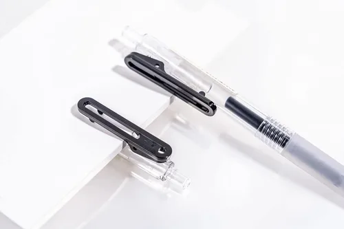 Vista 2 de Bolígrafos de 0.7 puntos medios de escritura suave, rodillo de gel fino, tinta negra, bolígrafos retráctiles para escribir diario, trabajo