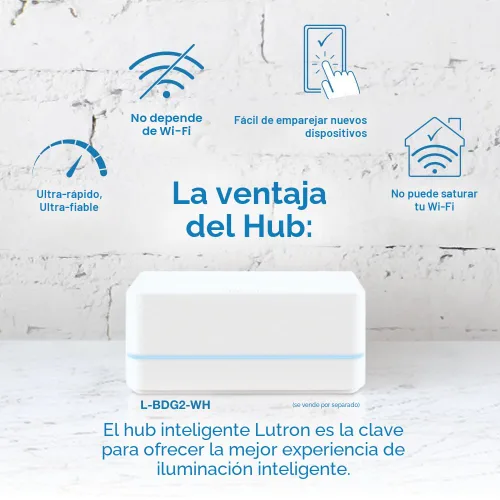 Vista 8 de Lutron Caseta - Kit de interruptor de luz inteligente de 3 vías, con control remoto Pico, placa de pared, soporte de pared para luces LED