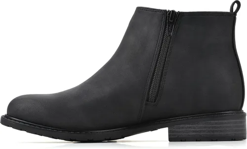 Vista 4 de WHITE MOUNTAIN Zapatos de mujer Caching Block Heel Chelsea Bootie