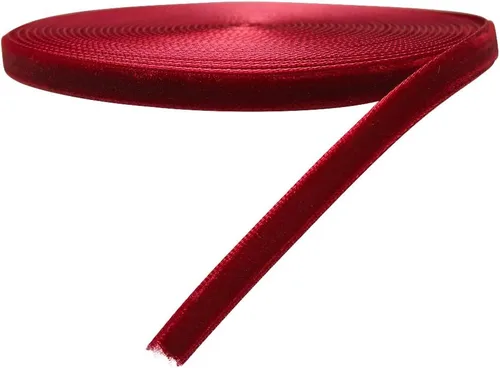 Vista 64 de Chenkou Craft 5 yardas de cinta de terciopelo para decoración navideña y embalaje artesanal