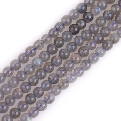 Vista 95 de GEM-Inside - 95 cuentas AA color morado oscuro de amatista de 15 pulgadas por hebra con agujero, piedras preciosas naturales y cuentas de cristal