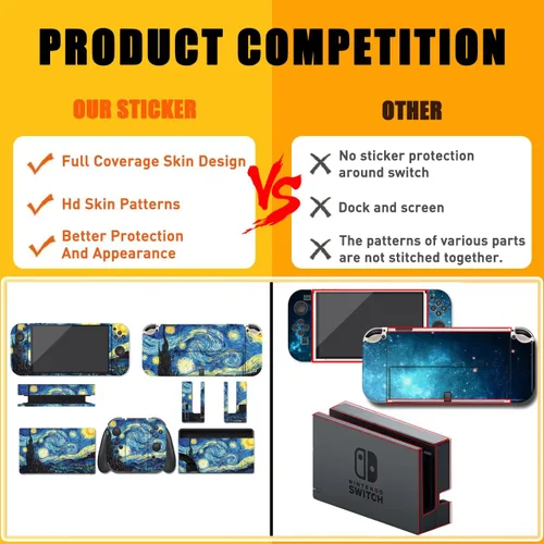 Vista 7 de Adhesivos de vinilo mate con diseño de anime Switch OLED (solo interruptor OLED)