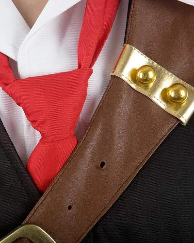 Vista 5 de miccostumes Disfraz de anime para hombre con bolsa y corbata