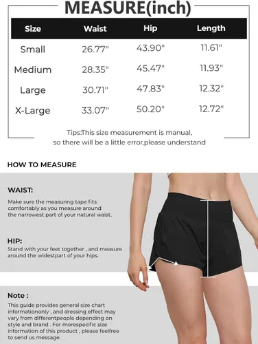 Vista 5 de AUTOMET Pantalones cortos deportivos de cintura alta para mujer, pantalones cortos de entrenamiento para gimnasio, con bolsillos con cremallera