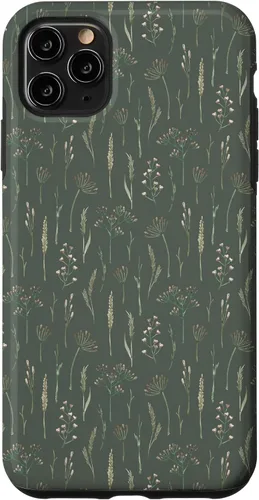 Vista 13 de Neutral Boho Dried Wildflower Meadow Botanical (Olive) Case for iPhone 17