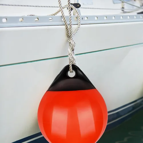 Vista 6 de Par de boyas de amarre de lanchas, de vinilo inflable de grado marino, bola de defensas de lancha, parachoques de barco para acoplamiento