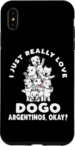 Vista 7 de iPhone 15 Funny Dogo Argentino Dog Case