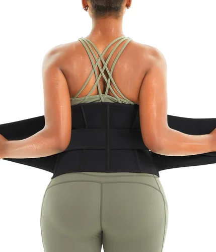 Vista 2 de Eleady Cinturón reductor de cintura para mujer, corsé adelgazante, moldeador de cuerpo, faja para sauna, banda de sudor, entrenamiento, fajas