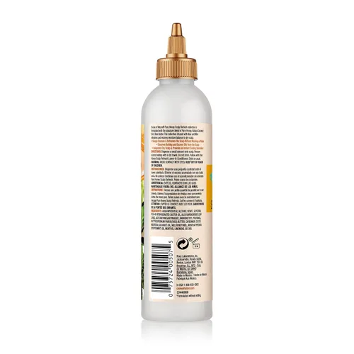 Vista 2 de Creme of Nature Pure Honey Scalp Refresh - Tratamiento de limpieza para el cuero cabelludo, fórmula sin enjuague con aloe, menta y miel, disuelve