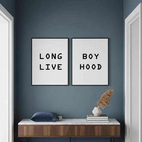 Vista 5 de LONG LIVE BOYHOOD - Póster decorativo para pared, letrero decorativo para habitación de niños y niñas, decoración moderna para dormitorio de niños