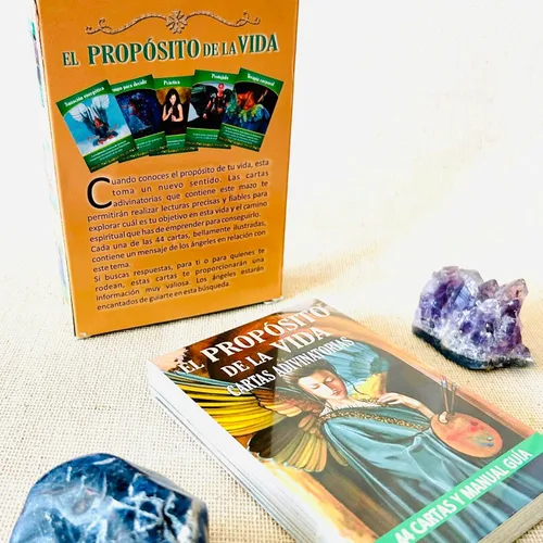 Vista 3 de Cartas Oraculo Proposito de la vida en español, Edición en español, principiante amigable, familiar, Propósito de la vida oráculo