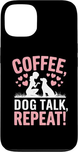 Vista 7 de Coffee Dog Talk Repeat Dog Mom Puppy Love Case for iPhone 17