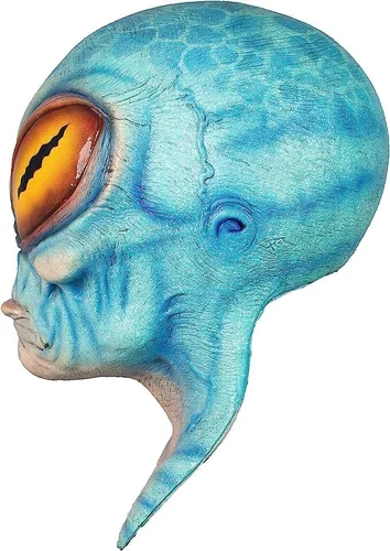 Vista 5 de Máscara de Halloween para adultos de lujo Alien Tetz