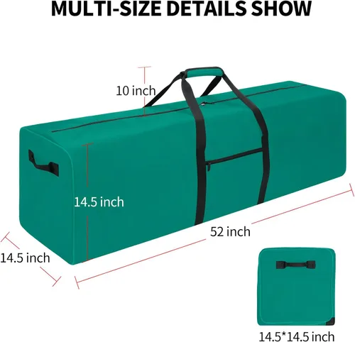 Vista 7 de Bolsa de viaje extra grande para equipo deportivo con cremalleras bloqueables de 2 vías, Verde, Xxl Sport Gear Bolsa de almacenamiento para equipos