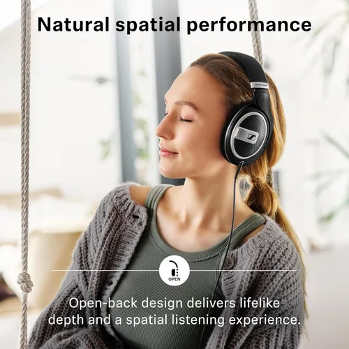 Vista 4 de Sennheiser HD 599SE Auriculares audiófilos con cable de espalda abierta Negro