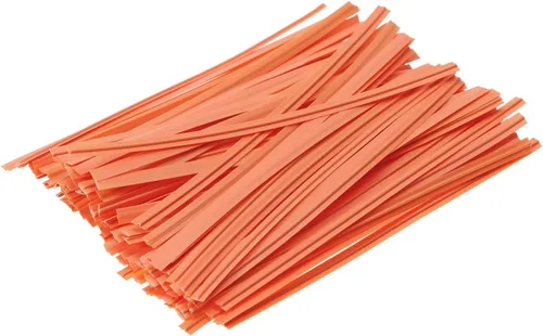 Vista 7 de ONLYKXY 80 lazos de plástico para plantas, reutilizables, para pan, tartas, lazos para dulces, bolsas de 4 pulgadas (marrón)