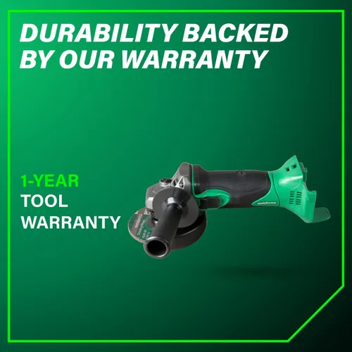 Vista 12 de Metabo HPT Kit de amoladora angular de potencia con interruptor deslizante multivoltios de 18 V, herramienta eléctrica de motor de alto par