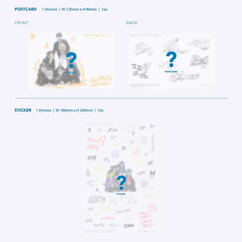 Vista 6 de BTS Album - MAP OF SOUL : 7 [ 1 ver. ] Package + Photo Book + Lyric Book + CD + Mini Book + Photo Card + PostCard + Sticker + Coloring Paper