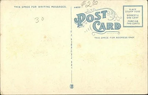 Vista 2 de West Elm Street Brockton, Massachusetts MA Postal antigua original