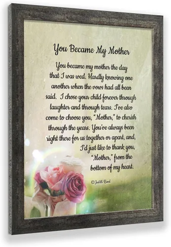 Vista 10 de Crossroads Home Décor Regalos para suegra - Regalos de nuera, You Became My Mother 7346BW