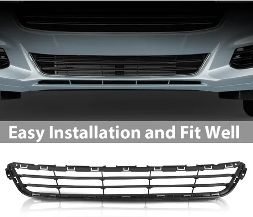 Vista 5 de CHEDA Rejilla inferior del radiador delantero, compatible con Ford Fusion/Mondeo 2013-2016, montaje de rejilla negra de parachoques
