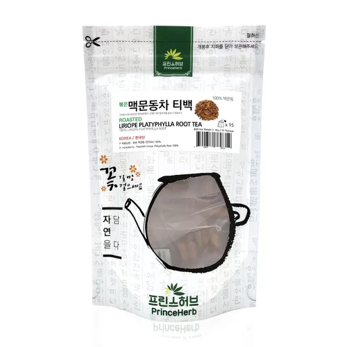 Vista 2 de [Té medicinal de hierbas coreanas] Té de té de raíz de liriope platyphylla tostado 100% natural 1.59 oz (15 bolsitas de té)