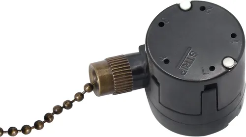 Vista 3 de Zing Ear ZE-208S5-1T 5 cables 4 velocidades ventilador de techo interruptor giratorio ventilador de techo lámpara lámpara interruptor de repuesto