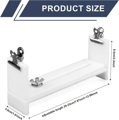 Vista 2 de PEUTIER Plantilla de pulsera, kit de pulseras de paracaídas ajustables en forma de U, fabricante de pulseras con 2 clips para tejer cuerda