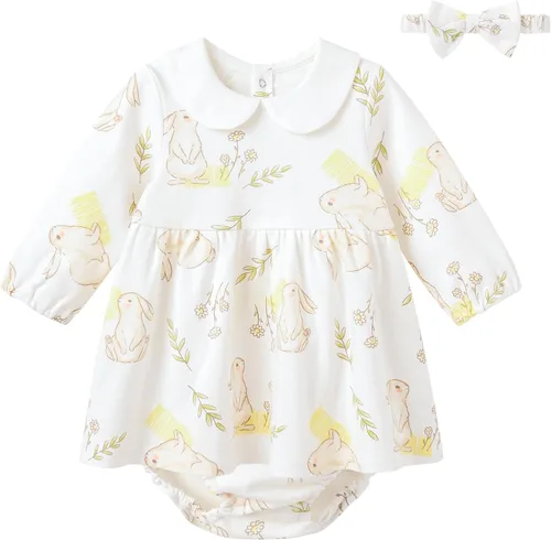 Vista 71 de pureborn Vestido de bebé niña 0-24 meses