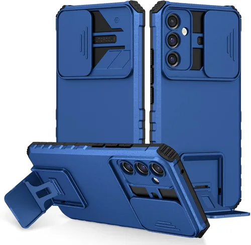 Vista 98 de Funda compatible con Samsung Galaxy M13 5G/A04 Dimensional Soporte Ventana Corredera Teléfono Móvil Funda Protectora a Prueba de Golpes para Samsung