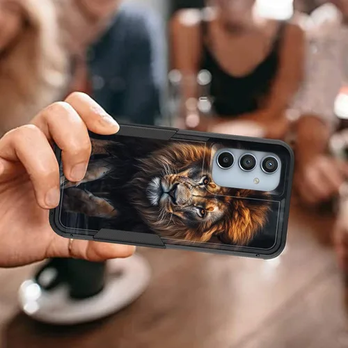 Vista 830 de Funda para Galaxy A14 5G, resistente de doble capa híbrida de policarbonato duro, goma suave, a prueba de golpes, funda protectora resistente