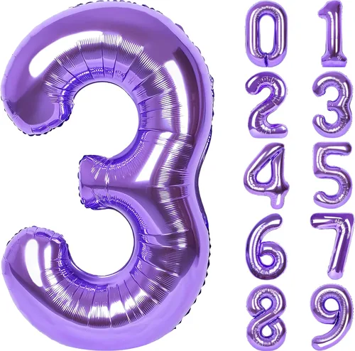 Vista 38 de Globos gigantes de números negros de 40 pulgadas, globos de aluminio de Mylar con helio para cumpleaños, globo número 0 para decoración de fiestas