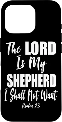 Vista 20 de The Lord is My Shepherd - Funda con versículo bíblico cristiano para iPhone 17