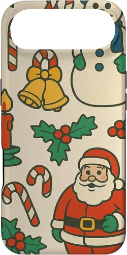 Vista 27 de Patrón retro de los años 90, decoración nostálgica de vacaciones para iPhone 16