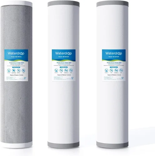 Vista 12 de Waterdrop Filtro de Agua para Toda la Casa, Filtro de Carbón, Cartucho de Filtro Reductor de Hierro y Manganeso, Reemplazo para Cualquier Sistema