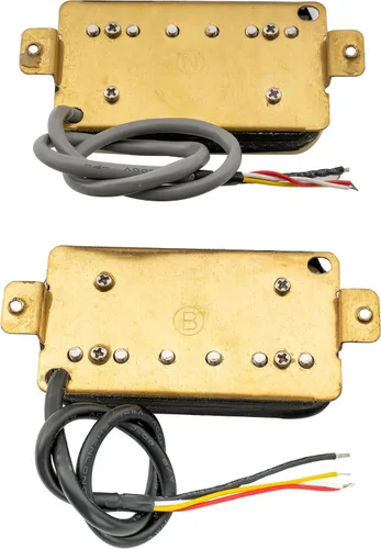 Vista 5 de Wilkinson Vintage Classic Alnico 5 Set de Pastillas Humbucker Sobrebobinadas Estilo Abierto para Guitarra Eléctrica, Zebra Set Zebra