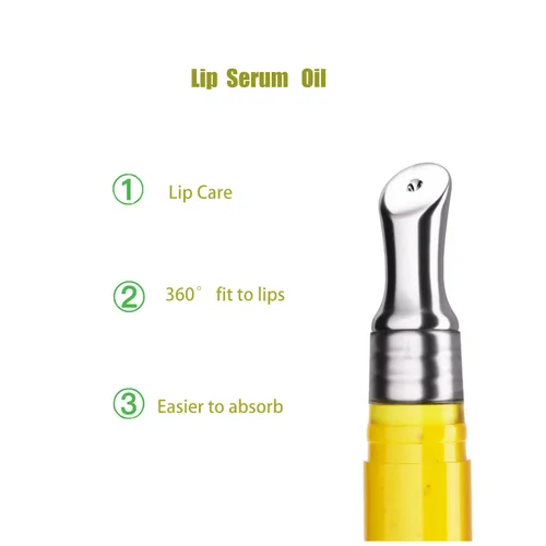 Vista 2 de Honey Lip Serum Aceite de Miel Nutritivo Hidratante Bálsamo Labial Cuidado de los Labios Anti-agrietamiento Reparación Hidratante 0.05 oz